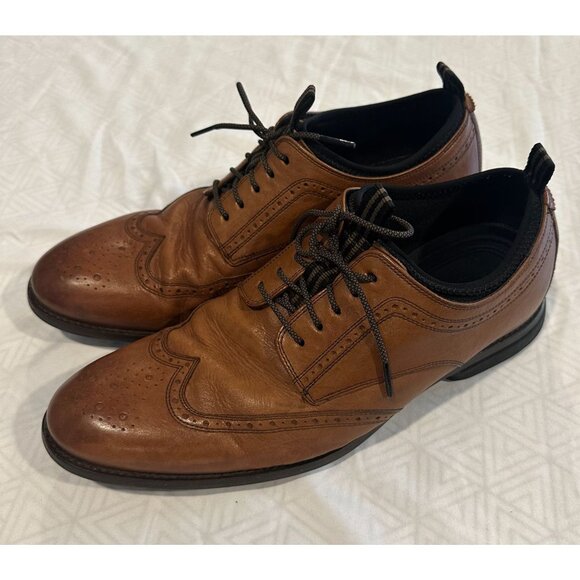 Cole Haan Men's Brown Peanut Butter Holland‎ Long Wing Oxford Tan Size 9 189 - Picture 3 of 8